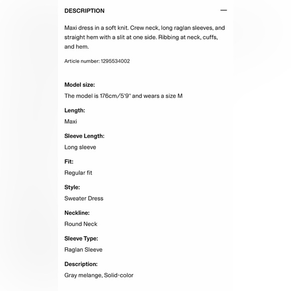 H&M Premium Cozy Lounge Gray Knit Sweater Dress - Picture 6 of 15